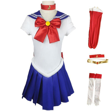 Anime Sailor Moon Tsukino Usagi Cosplay Costume Uniform Dress Halloween Outfits AU - Aimall