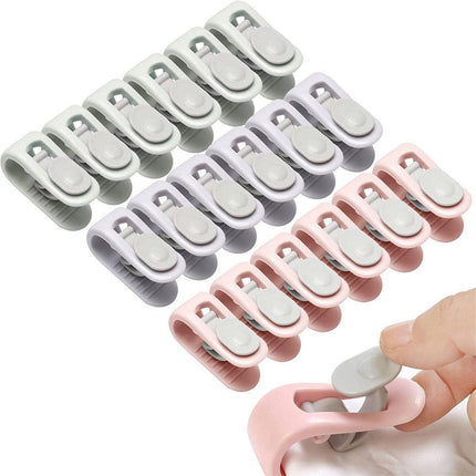 10/20pcs Quilt Retainer Cover Clips Invisible Needle-Free Thumb Buckle Bedding