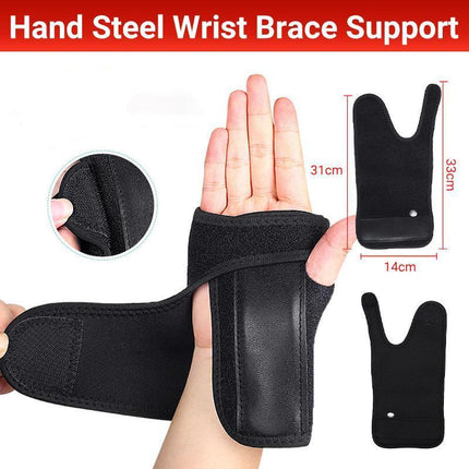 Wrist Support Hand Brace Band Carpal Gloves Tunnel Splint Arthritis Sprains Pain - Aimall