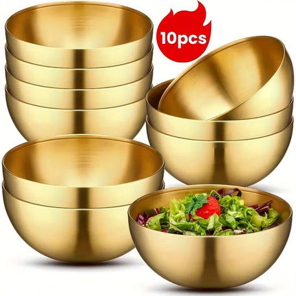 4/10pcs Salad Bowl Mixed Rice Bowl Set for Serving Soup and Salad Kitchenware