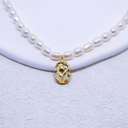 Natural Freshwater Pearl Beaded Necklace Elegant Versatile High Quality Jewelry