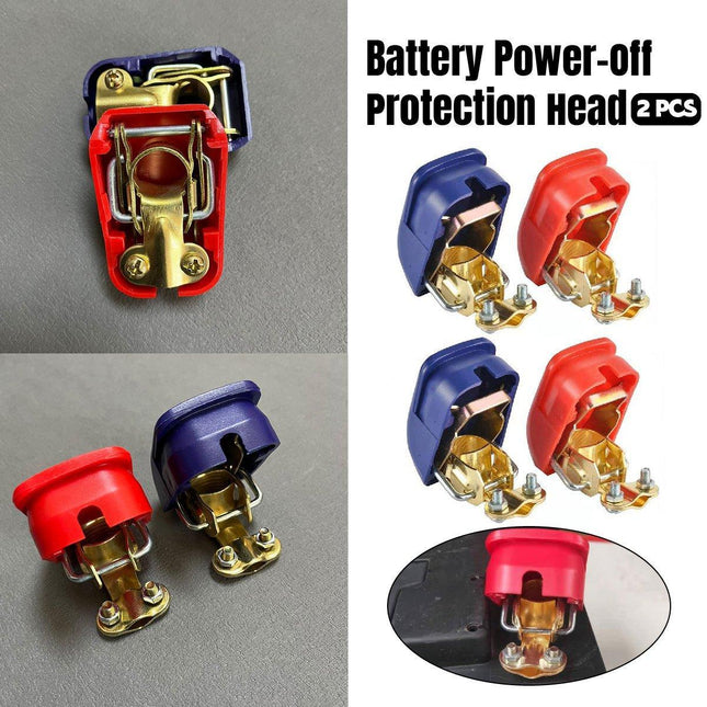 2PCS Battery Power Off Protection Pile Head Quick Release Car Terminal Connector