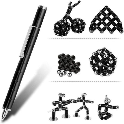 Toy Pen Decompression Magnetic Metal Pen Multifunction Writing Magnet Cute Gifts - Aimall