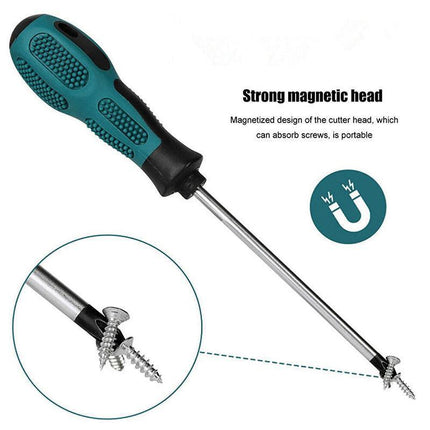 Screwdriver Set 9 Piece with storage bag CRV magnetic tips Phillips Flat blade - Aimall