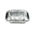 125PCS Disposable Quadrate Tin Foil Pans Oven Grill Safe Non-Stick Baking Trays
