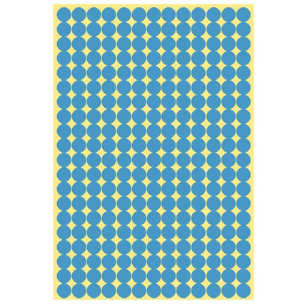 8/13/25/50mm Colour Sticker Dots Adhesive Round Labels Circular Scrapbooking Light Blue - Aimall