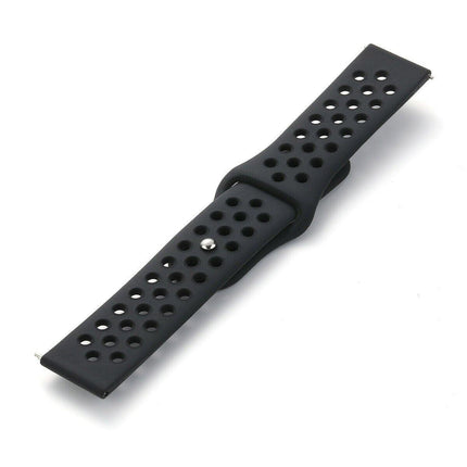 22mm 20mm Silicone Sports Watch Band for Samsung Huawei Huami Two-Tone Strap