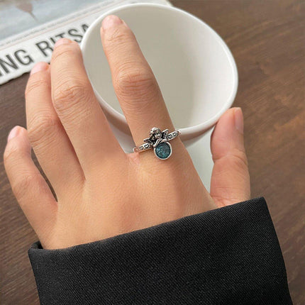 Non-Fading Hip Hop Open Ring for Girls Stylish Adjustable Fashion Jewelry