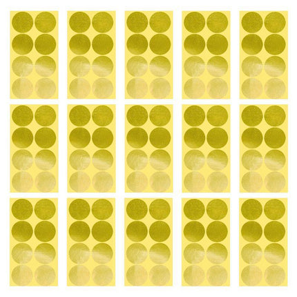 8/13/25/50mm Colour Sticker Dots Adhesive Round Labels Circular Scrapbooking Gold - Aimall