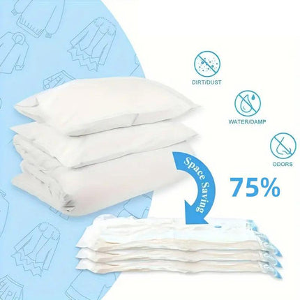 Vacuum Compression Storage Bag with Pump Clothes Organizer Space Saving Bags