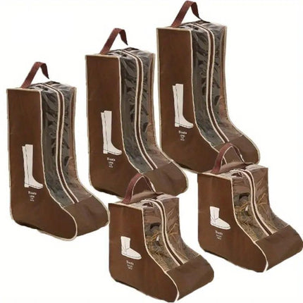 5pcs Portable Shoes and Boots Dust Bag Travel Storage Cover Organiser Pouch Set