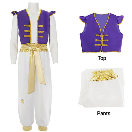 Halloween Costume Movie Live Aladdin Prince Cos AU