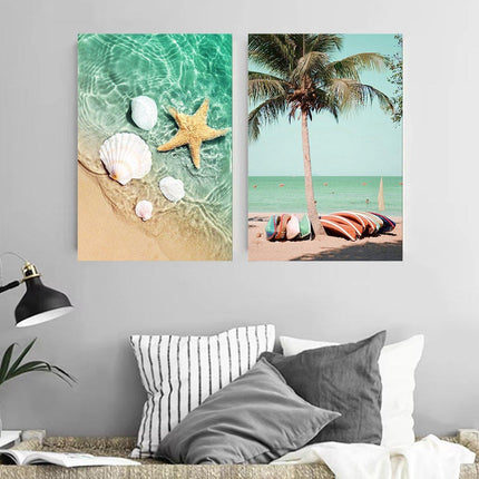 Living Room Wall Art Decorative Painting Beach Seaside Travelling Landscape