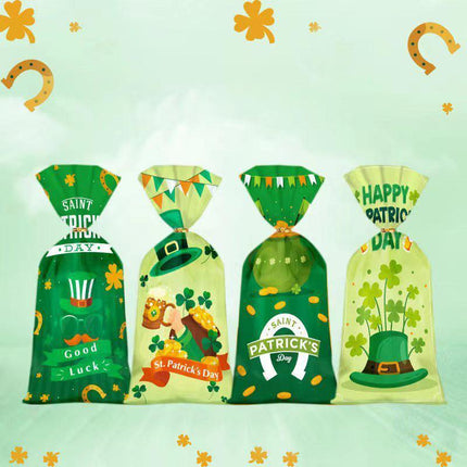 150pcs St Patricks Day Goodie Bags Party Favour Flat Pocket Gift Wrap Set