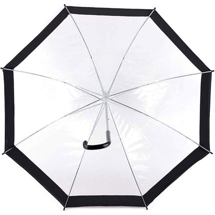 Clear Dome Umbrella Wedding Party Transparent Parasol Handle Waterproof Rain
