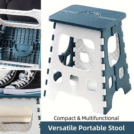 Household Folding Stool Plastic Small Portable Bench Chair for Home Office Use
