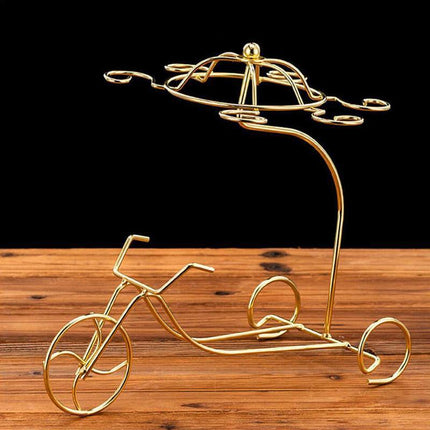 Iron Wine Bottle Holder Rack Wine Cooler Stand Decorative Storage Display