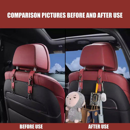 1PCS Multifunctional Car Seat Back Hook 3 in 1 Car Purse Holder Vehicle Hanger - Aimall