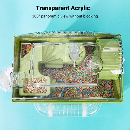 Acrylic Hamster Large Cage Luxury Villa House Playing House for Small Animals