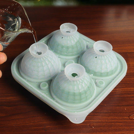 Silicone Ice Cube Tray and Ice Ball Maker for chilling whiskey and cocktails