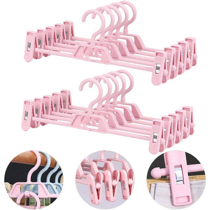Seamless Household Retractable Pants Rack Buckle Clothes Clip Inner Hanger