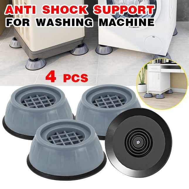 4x Washing Machine Support Pads Anti Vibration Leg Stopper Foot Pad Feet Pads - Aimall