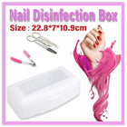 Manicure Disinfection Box for Tools Supplies Cleaning and Soaking Nail Care Kit