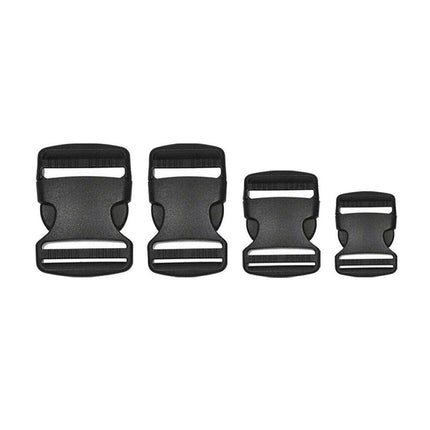 10pcs Black Plastic Buckle Clips for School Bag Backpack Strap Multifunctional