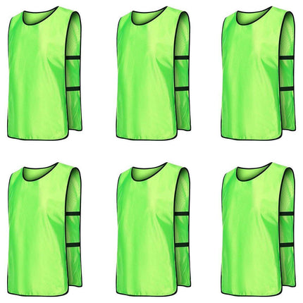 6X Sports Training Bibs Soccer Vests Group Team Bibs Basketball Cricket Football