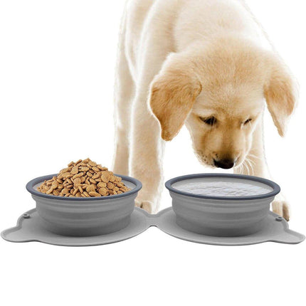 Portable Outdoor Folding Pet Bowl for Drinking Eating Collapsible Bowl
