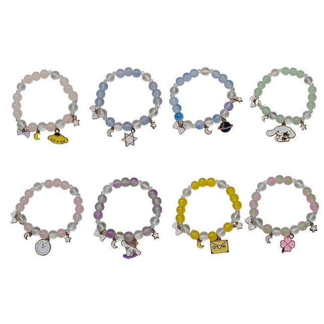 Cute Cartoon Style Beaded Bracelet Kawaii Fashion Student Friendship Jewelry AU - Aimall