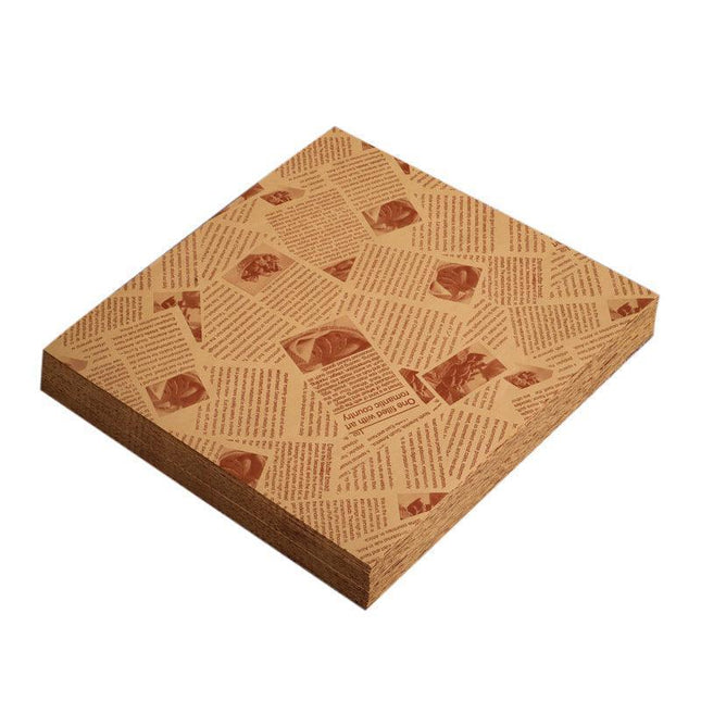 500PCS Food Wrapping Paper Oilpaper Greaseproof Baking Sandwich Packing Papers Kraft - Aimall