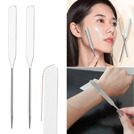 Stainless Steel Makeup Spatula Toner Mixing Stick Foundation Cream Mixing Tool - Aimall