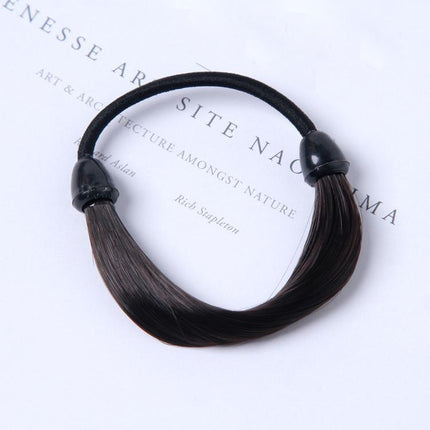 Fashion Straight Hair Band Elastic Hair Rope Wig Ponytail Holder Scrunchie