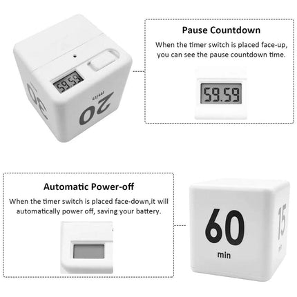 Cubic Timer for Students Time Management Study Exercise Reminder Tool Adjustable