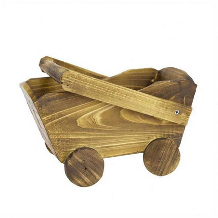 Cartoon Flower Pot Wooden Pot for Plants Cute Car Shape Decorative Planter Pot