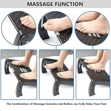 1PC Adjustable Office Foot Rest Pedal Stool Sofa Leg Support for Home or Desk Use