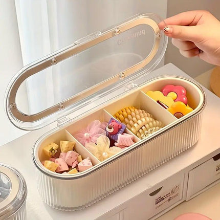 Large Storage Box with Lid Organiser Multi Compartment Organiser Container