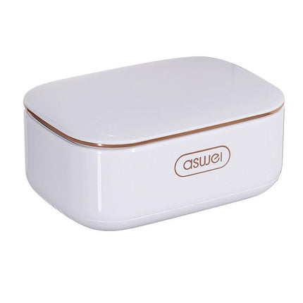 Household Wall Mounted Soap Box With Lid Drainage Non Punch Bathroom Storage Box