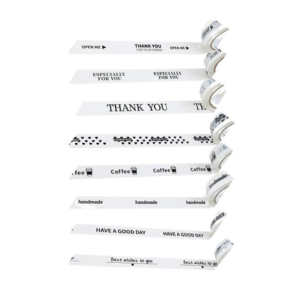 5pcs Tamper Proof Sealing Tape Leak Proof Small Narrow Packaging Seal Labels