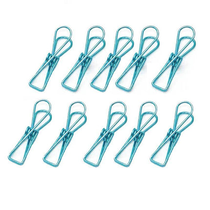 10X Spring Paperclips Metal Wire Hollow Out Clips 33mm Mini Binder Paper Clip - Aimall