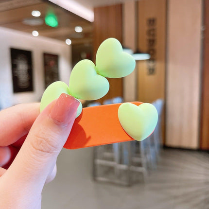 2X Sweet Candy Color Cute Korean Style Hair Clip BB Clip Female Hairpin Headwear - Aimall