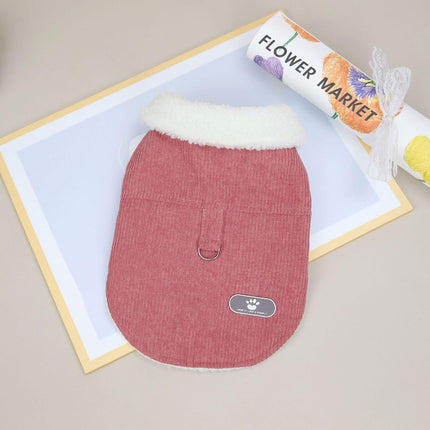 Pet Dog Clothes Jackets Warm Jumper Windproof Puppy Winter Coat Clothes Clothing Watermelon Red - Aimall