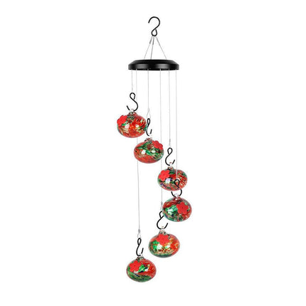 Hanging Hummingbird Feeder Outdoor Garden Nectar Dispenser Attracting Birds