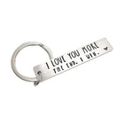 I Love You More The End I Win Stainless Steel Couple Keyring Keychain Gift Funny - Aimall