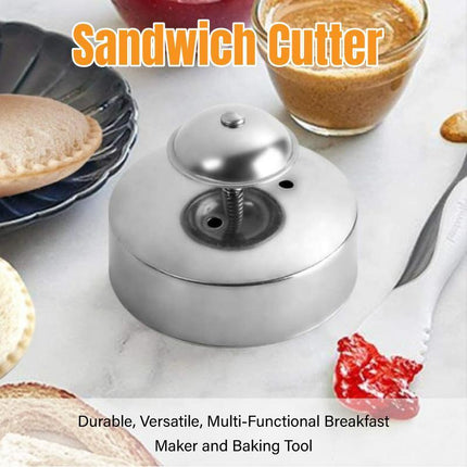 Stainless Steel Sandwich Cutter Bread Press Mold for Sandwiches and Baking Molds
