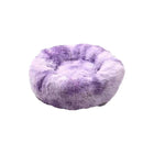 Purple Cat Bed Pet Bed Dog Donut Nest Calming Deep Sleeping Soft Plush Kennel Washable - Aimall