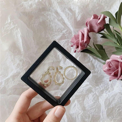 10pcs Transparent PE Film Display Box Jewelry Packaging Storage Box Container