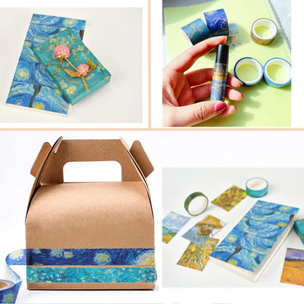 Gold Foil Washi Tape Set Decorative Craft Tape for Gift Wrapping Scrapbooking