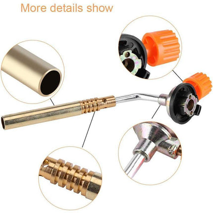Butane Gas Torch Blow Lighter Flame Gun Burner Torch BBQ Welding Kitchen Baking - Aimall